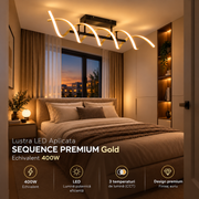Lustra LED Aplicata SEQUENCE PREMIUM Gold Echivalent 400W