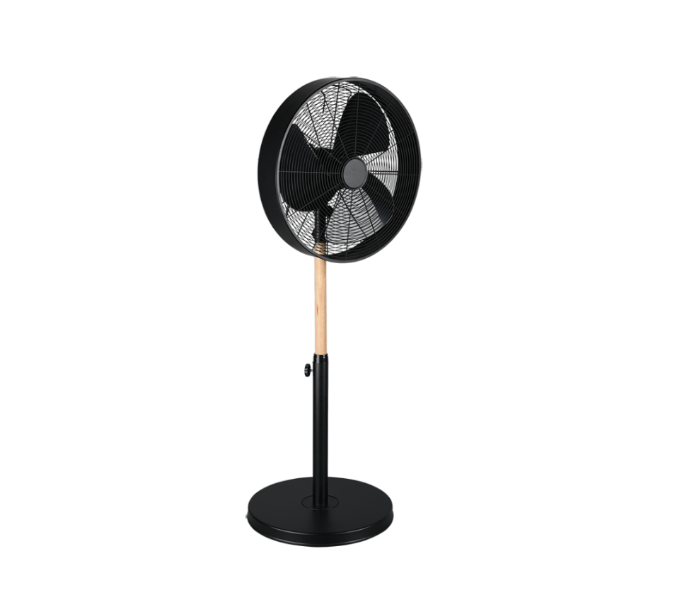 Ventilator Oscilant Viking Black & Wood cu 3 Moduri Viteza