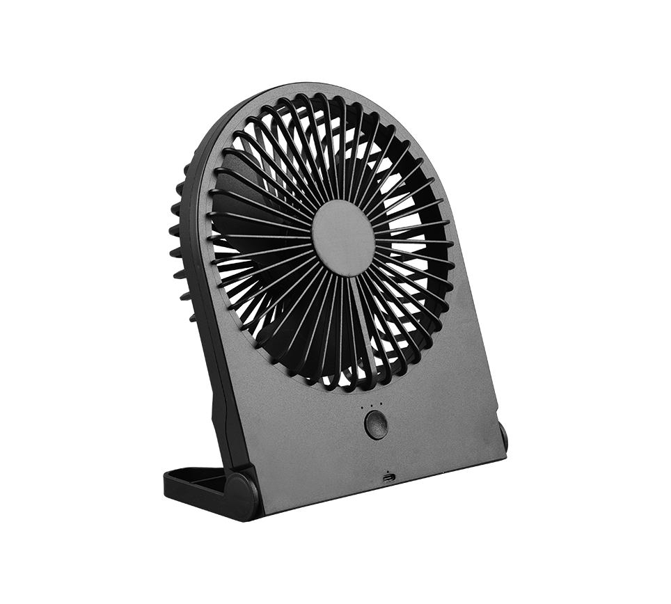 Ventilator cu Acumulator Breezy Black cu 3 Moduri Viteza