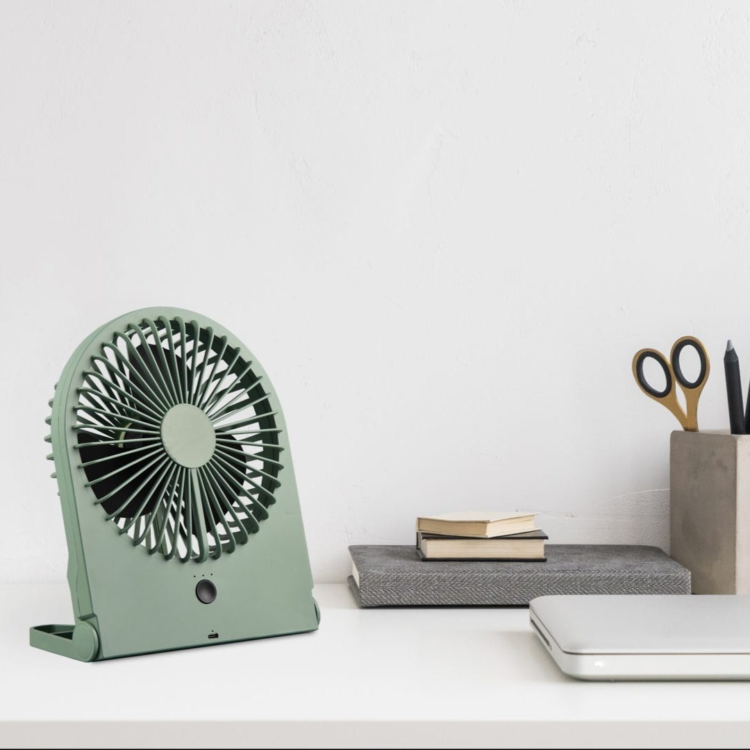 Ventilator cu Acumulator Breezy Green cu 3 Moduri Viteza