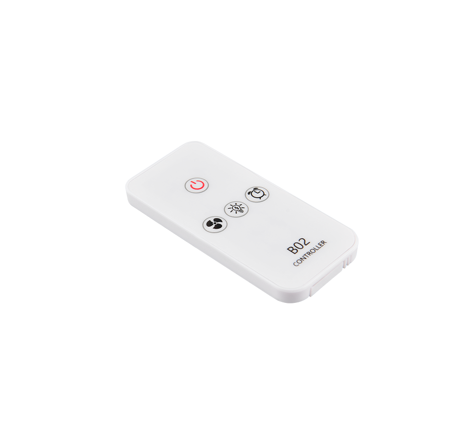 Lampa de veghe LED Suspendata Rena White cu Ventilator si Telecomanda