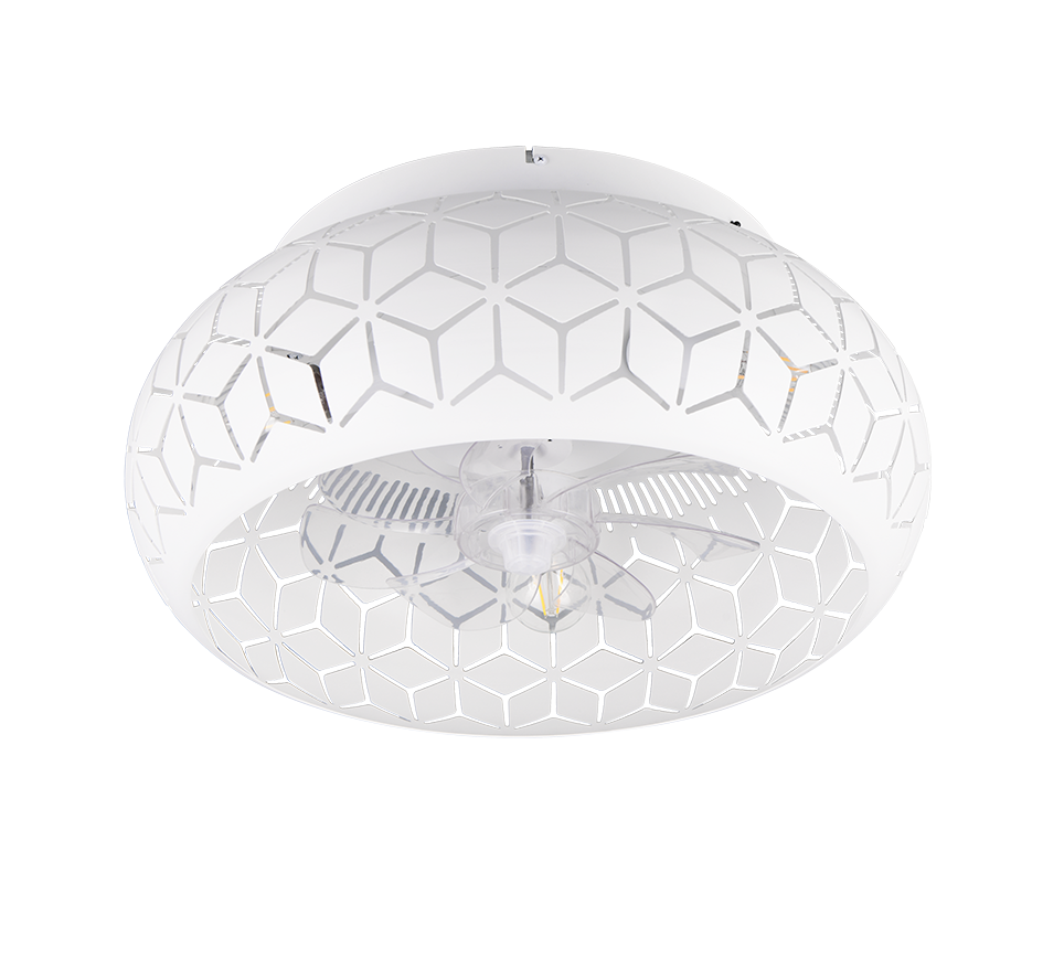 Lustra Bidar White cu Ventilator si Telecomanda Premium Germany