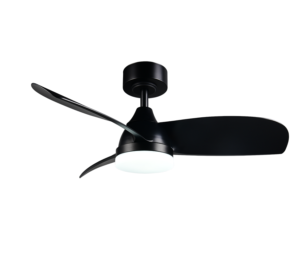 Lustra LED Helsinki Black cu Ventilator si Telecomanda Premium Germany