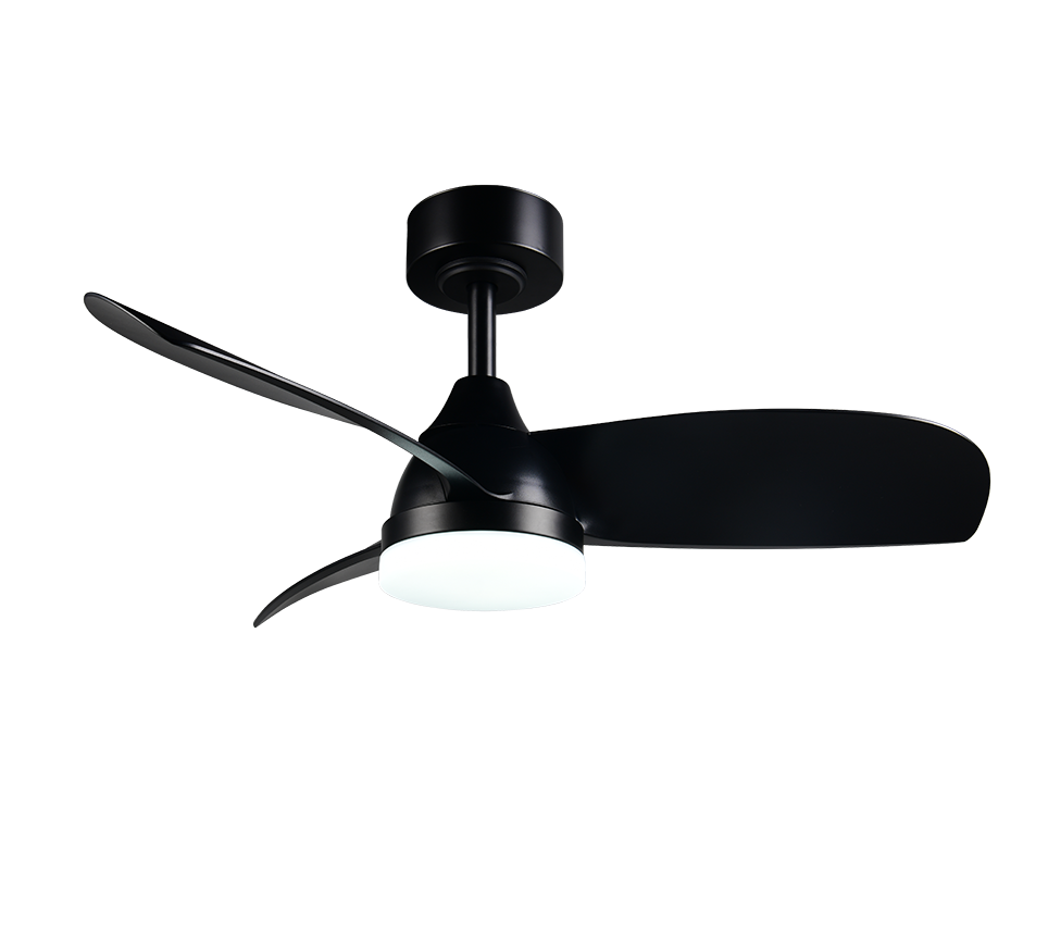 Lustra LED Helsinki Black cu Ventilator si Telecomanda Premium Germany