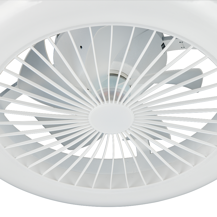 Lustra LED Mora White cu Ventilator si Telecomanda Premium Germany