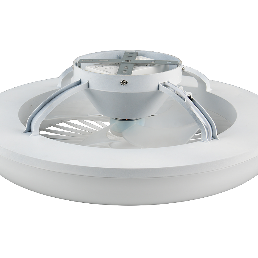 Lustra LED Mora White cu Ventilator si Telecomanda Premium Germany