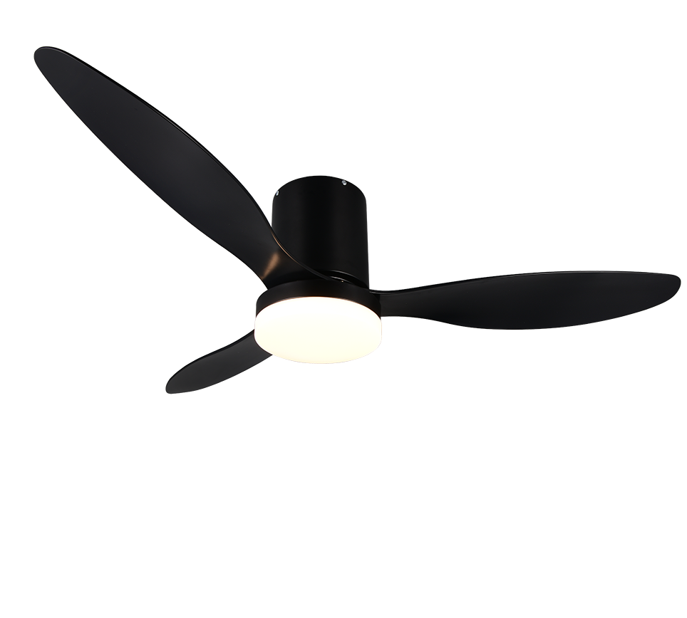 Lustra LED Goteborg Black cu Ventilator si Telecomanda Premium Germany