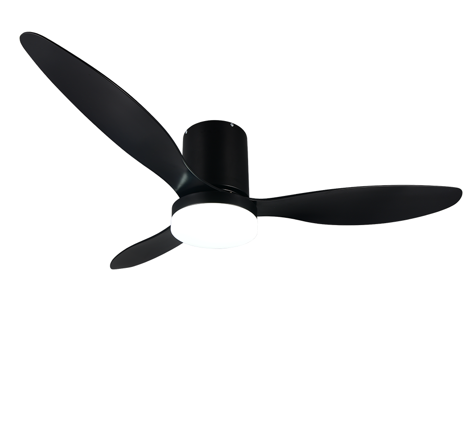 Lustra LED Goteborg Black cu Ventilator si Telecomanda Premium Germany