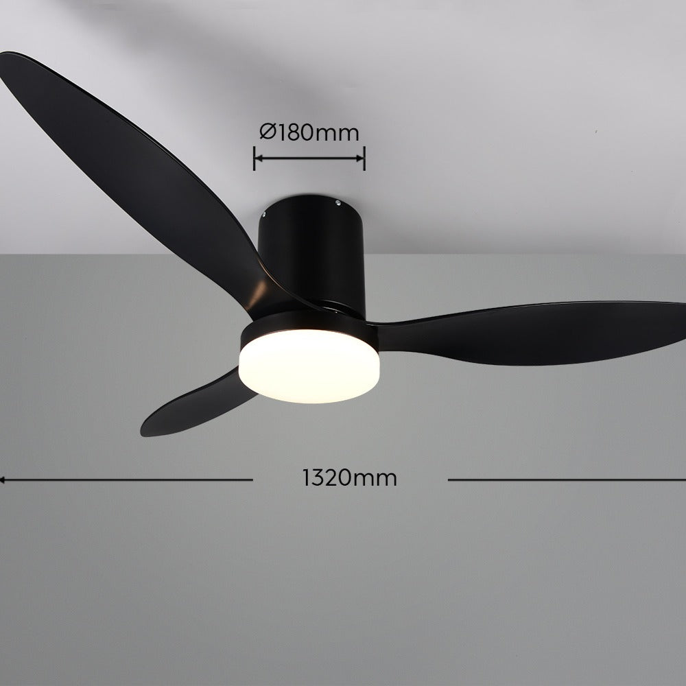 Lustra LED Goteborg Black cu Ventilator si Telecomanda Premium Germany