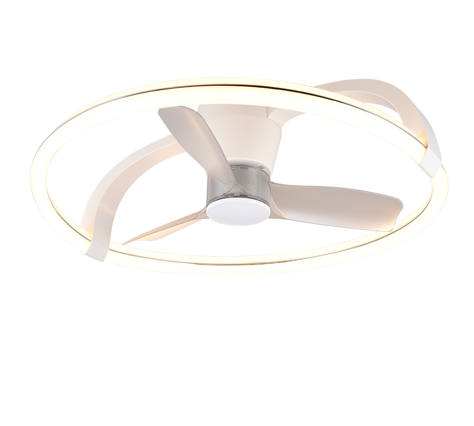 Lustra LED Stockholm White cu Ventilator si Telecomanda Premium Germany
