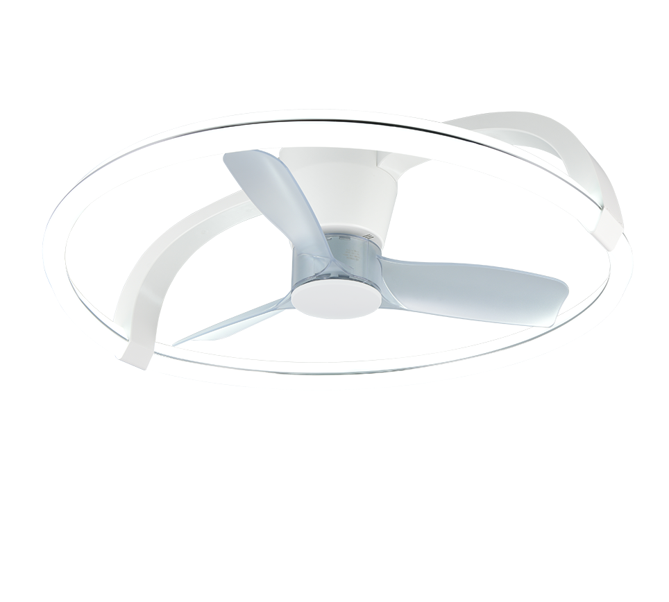 Lustra LED Stockholm White cu Ventilator si Telecomanda Premium Germany