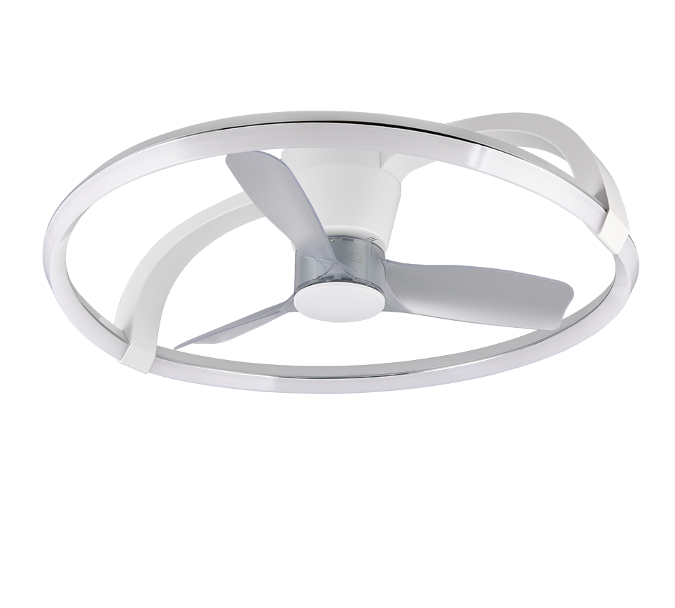 Lustra LED Stockholm White cu Ventilator si Telecomanda Premium Germany