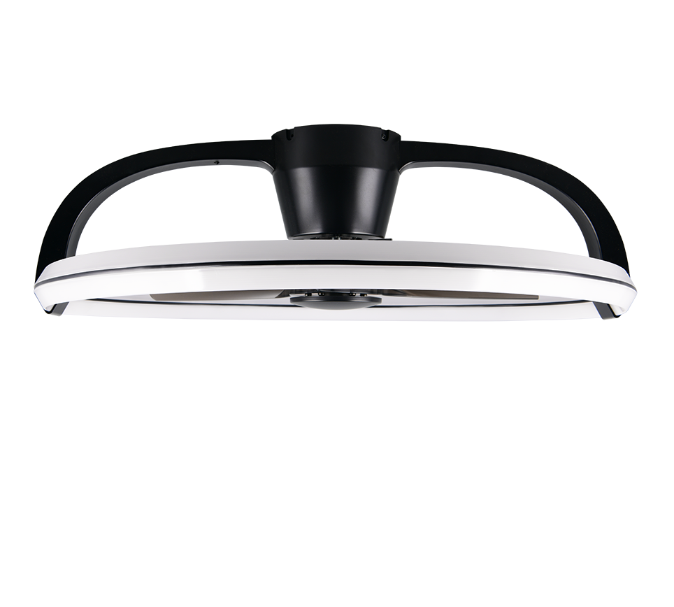 Lustra LED RGB Stockholm Black cu Ventilator si Telecomanda Premium Germany