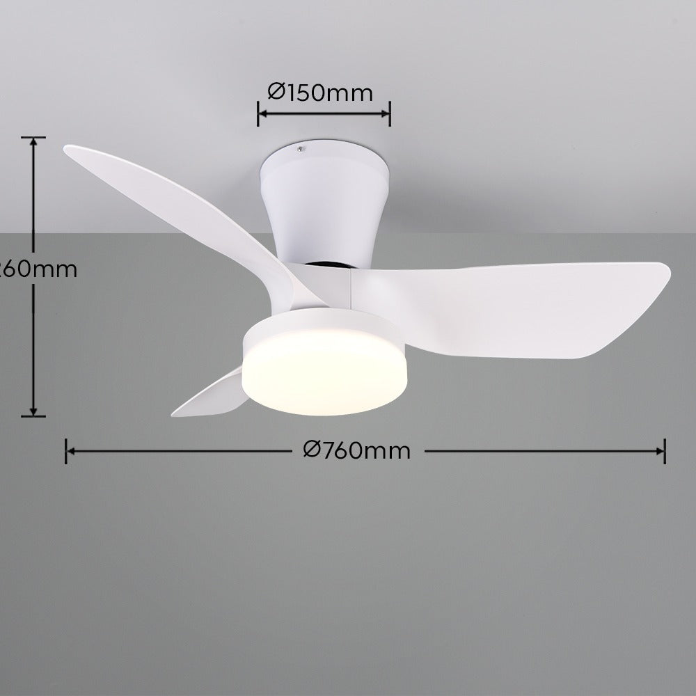 Lustra LED Randers White cu Ventilator si Telecomanda Premium Germany