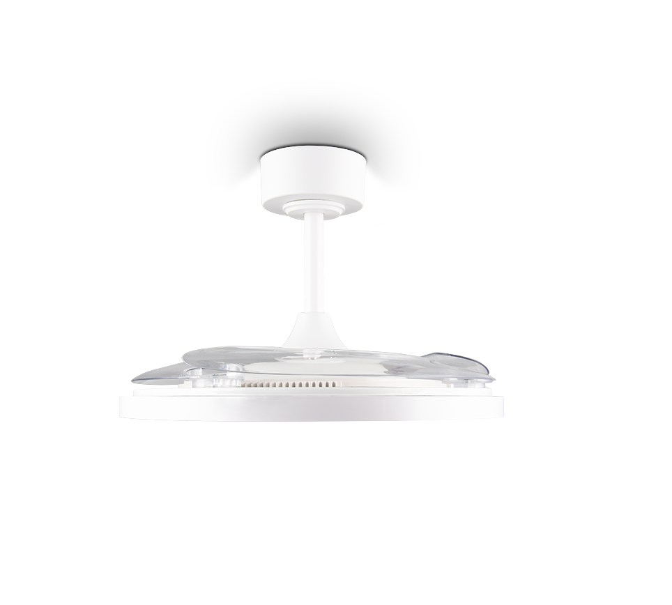 Lustra LED Kasfjord White cu Ventilator si Telecomanda Premium Germany