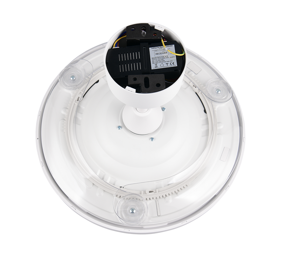 Lustra LED Kasfjord White cu Ventilator si Telecomanda Premium Germany