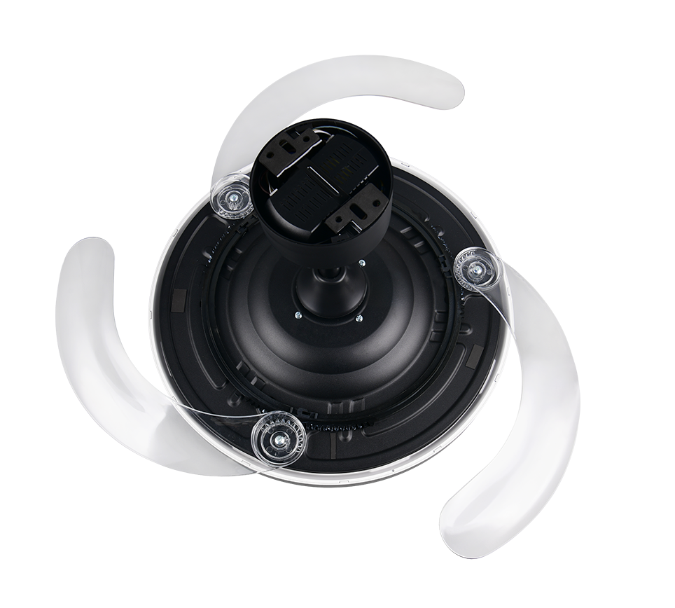 Lustra LED Kasfjord Black cu Ventilator si Telecomanda Premium Germany