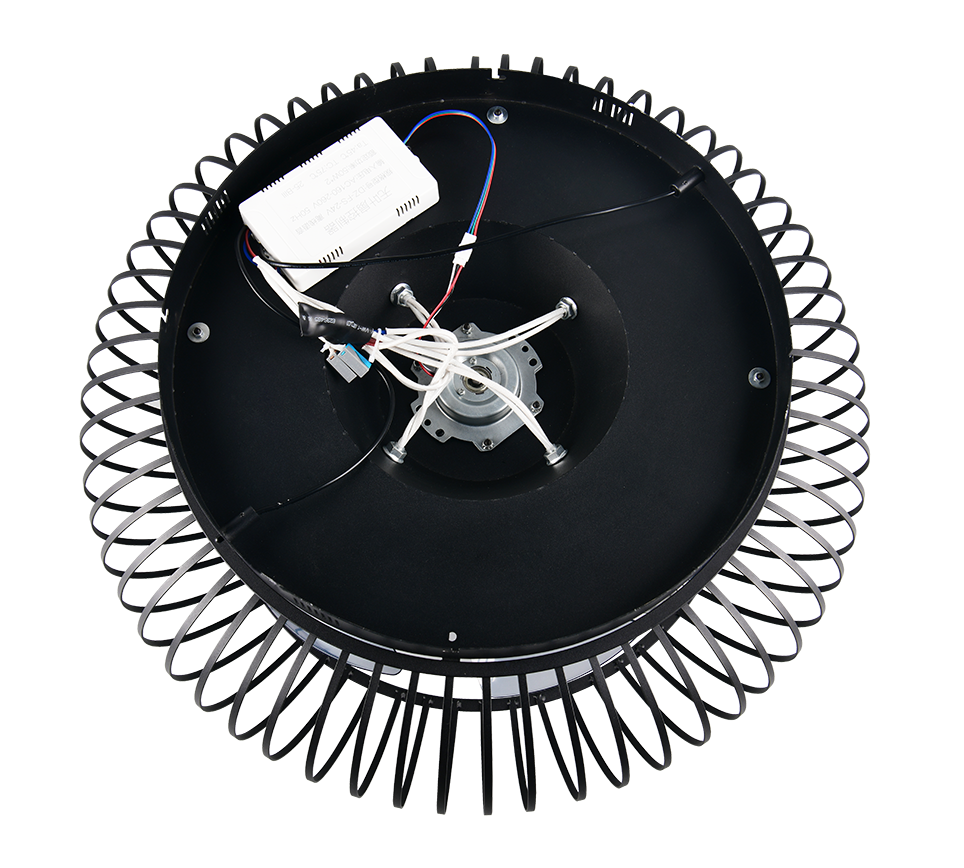 Lustra Johanna Black cu Ventilator si Telecomanda Premium Germany