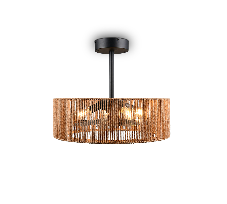 Lustra Smillum Brown cu Ventilator si Telecomanda Premium Germany