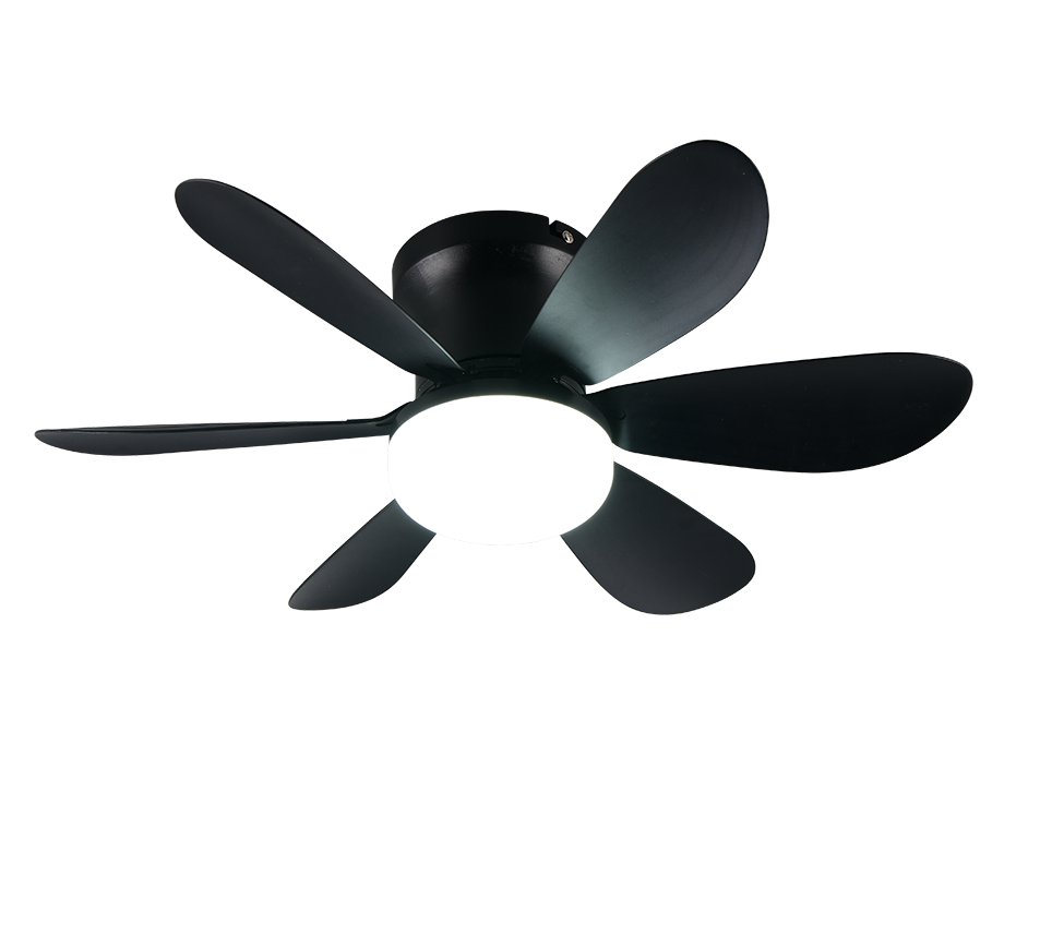 Lustra LED Lund Black cu Ventilator si Telecomanda Premium Germany