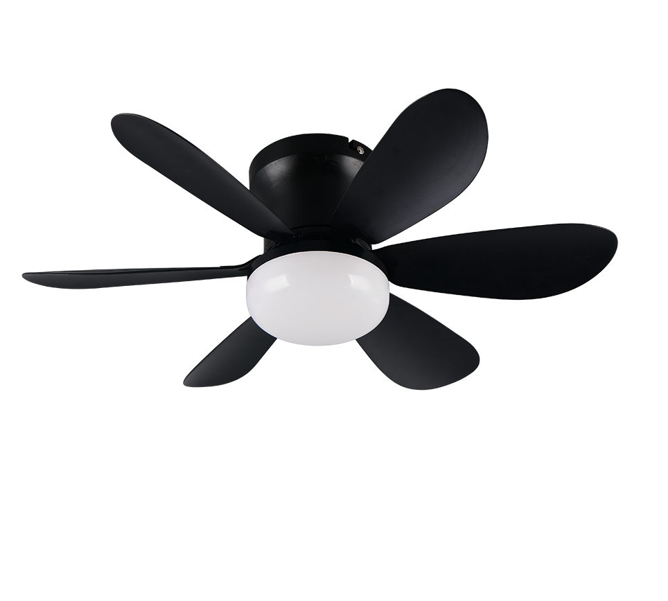 Lustra LED Lund Black cu Ventilator si Telecomanda Premium Germany