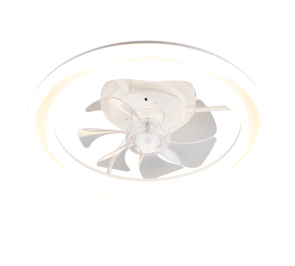 Lustra LED Skaulo White cu Ventilator si Telecomanda Premium Germany