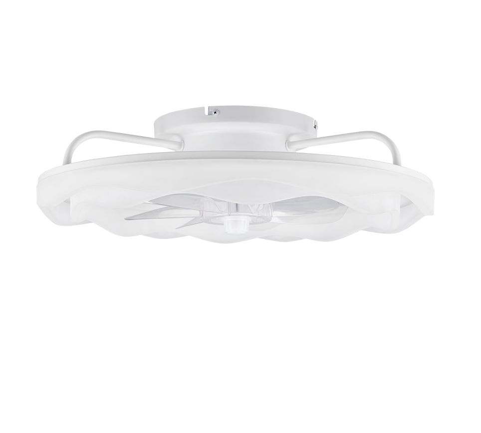 Lustra LED Skaulo White cu Ventilator si Telecomanda Premium Germany