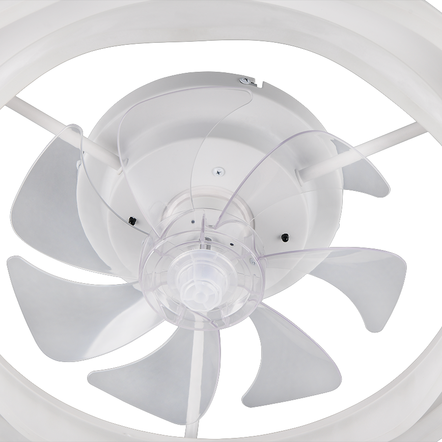 Lustra LED Skaulo White cu Ventilator si Telecomanda Premium Germany