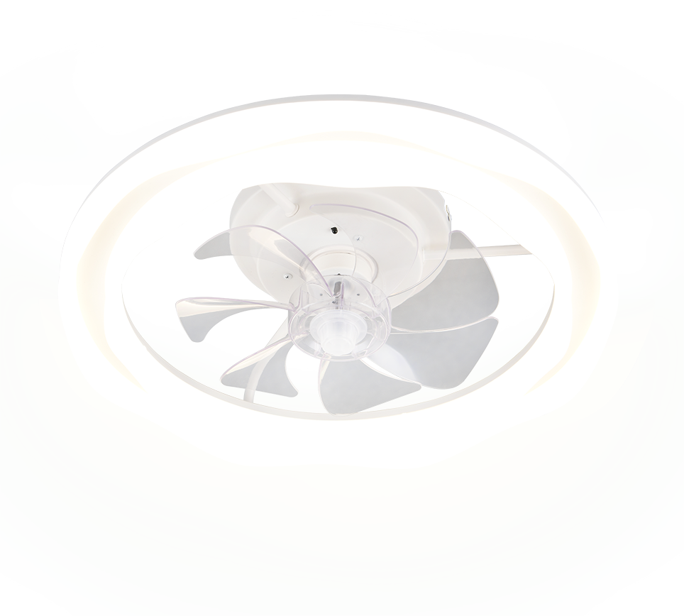 Lustra LED Skaulo White cu Ventilator si Telecomanda Premium Germany