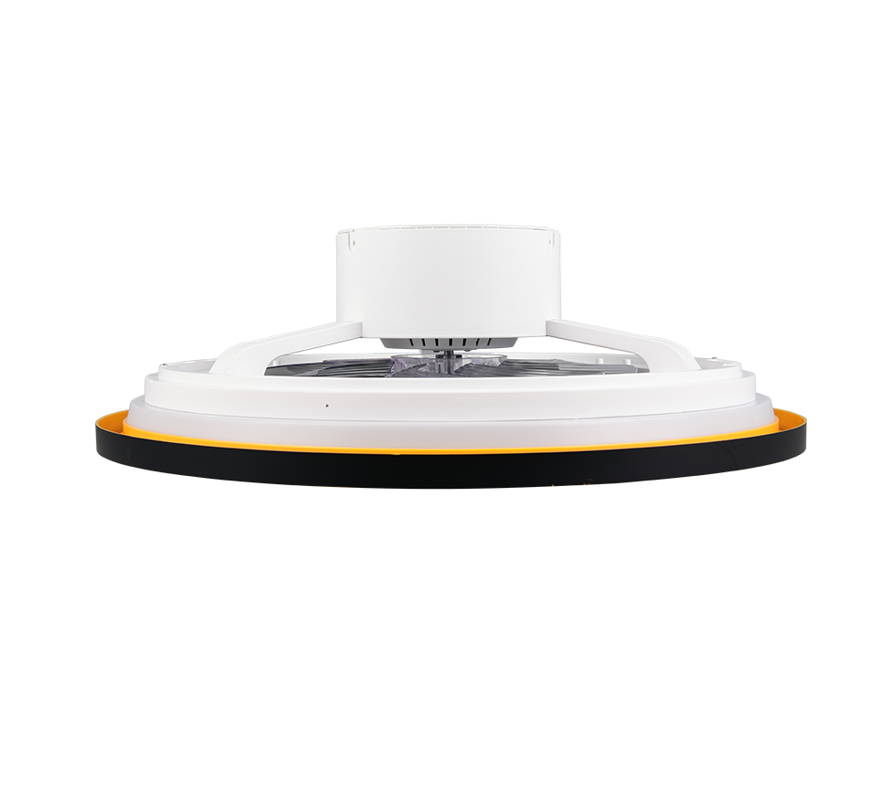 Lustra LED Varpula Black & Gold cu Ventilator si Telecomanda Premium Germany