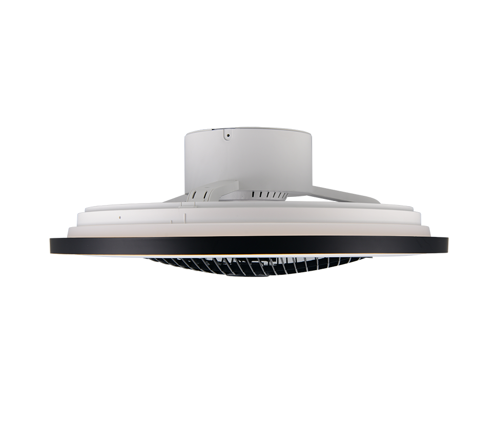 Lustra LED Varpula Black & Gold cu Ventilator si Telecomanda Premium Germany