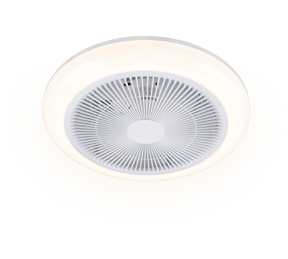 Lustra LED RGB Holmsund White cu Ventilator si Telecomanda Premium Germany