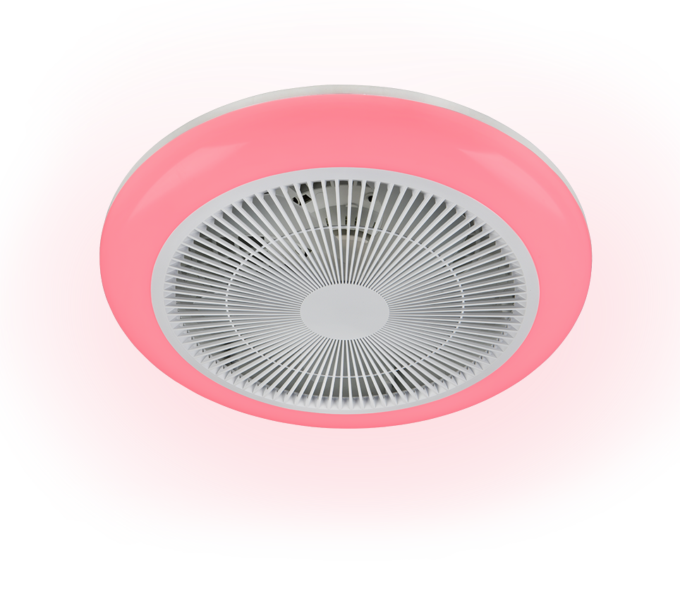 Lustra LED RGB Holmsund White cu Ventilator si Telecomanda Premium Germany