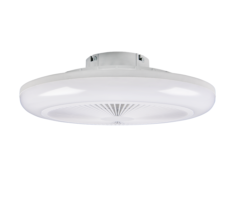 Lustra LED RGB Holmsund White cu Ventilator si Telecomanda Premium Germany