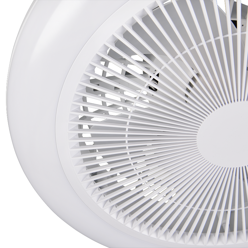 Lustra LED RGB Holmsund White cu Ventilator si Telecomanda Premium Germany