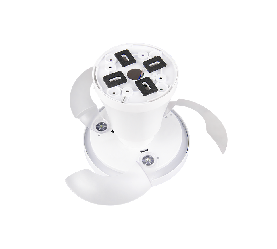 Lustra LED Moss White cu Ventilator si Telecomanda Premium Germany