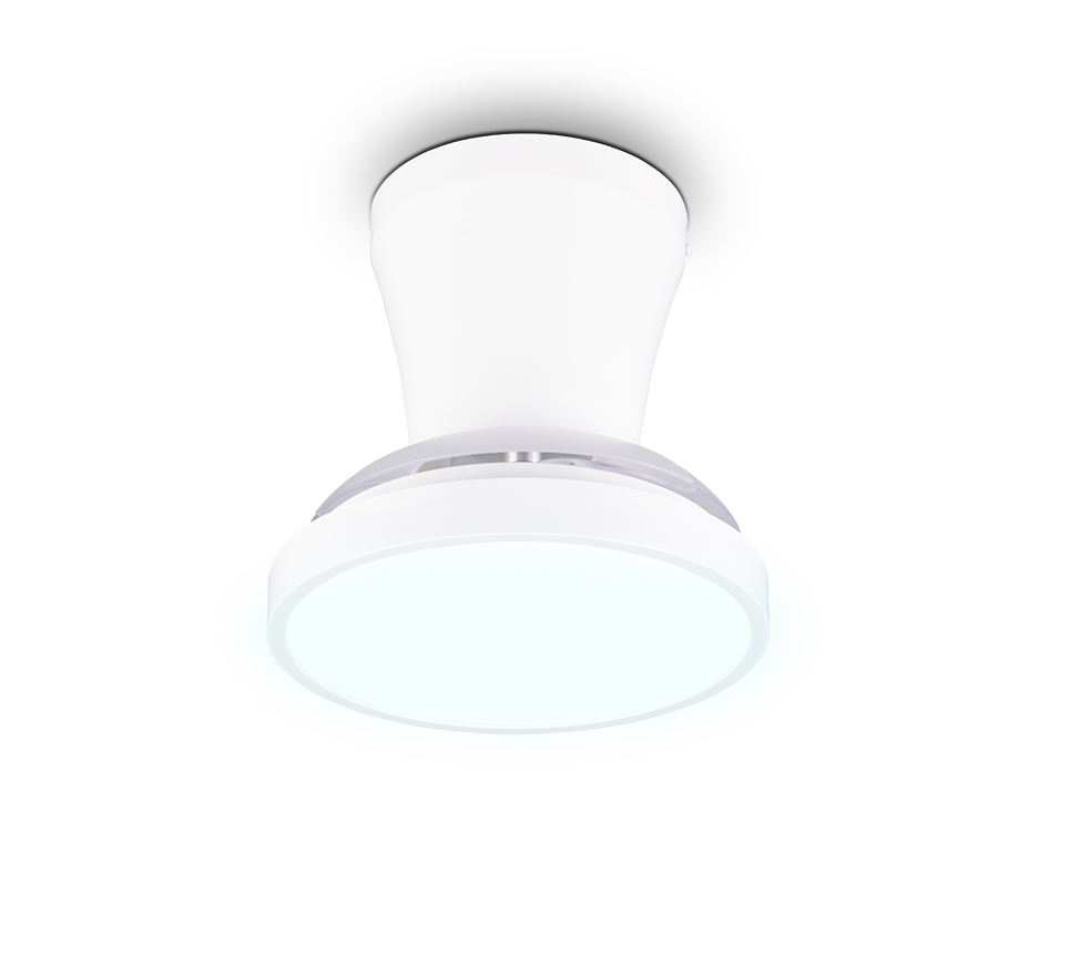 Lustra LED Moss White cu Ventilator si Telecomanda Premium Germany