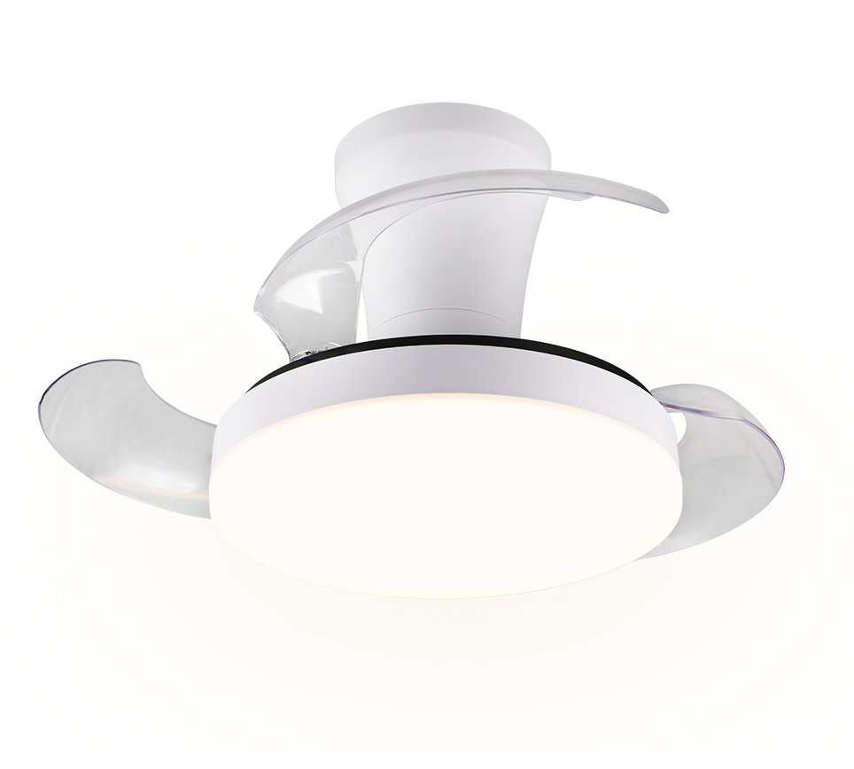 Lustra LED Tampere White cu Ventilator si Telecomanda Premium Germany