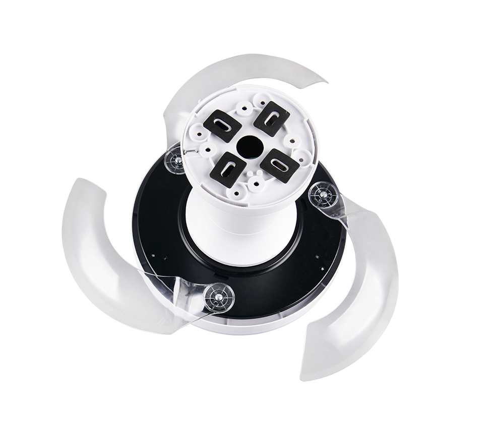 Lustra LED Tampere White cu Ventilator si Telecomanda Premium Germany