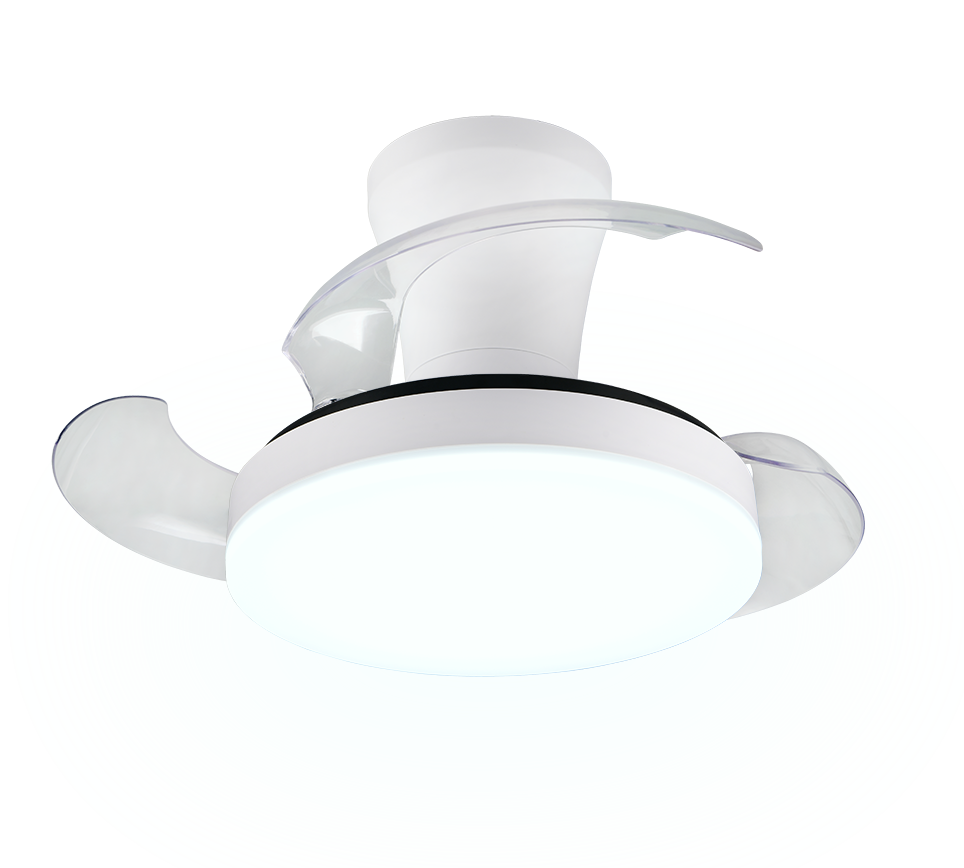 Lustra LED Tampere White cu Ventilator si Telecomanda Premium Germany