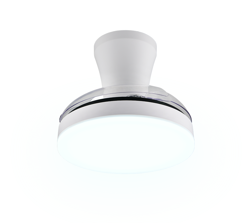 Lustra LED Tampere White cu Ventilator si Telecomanda Premium Germany