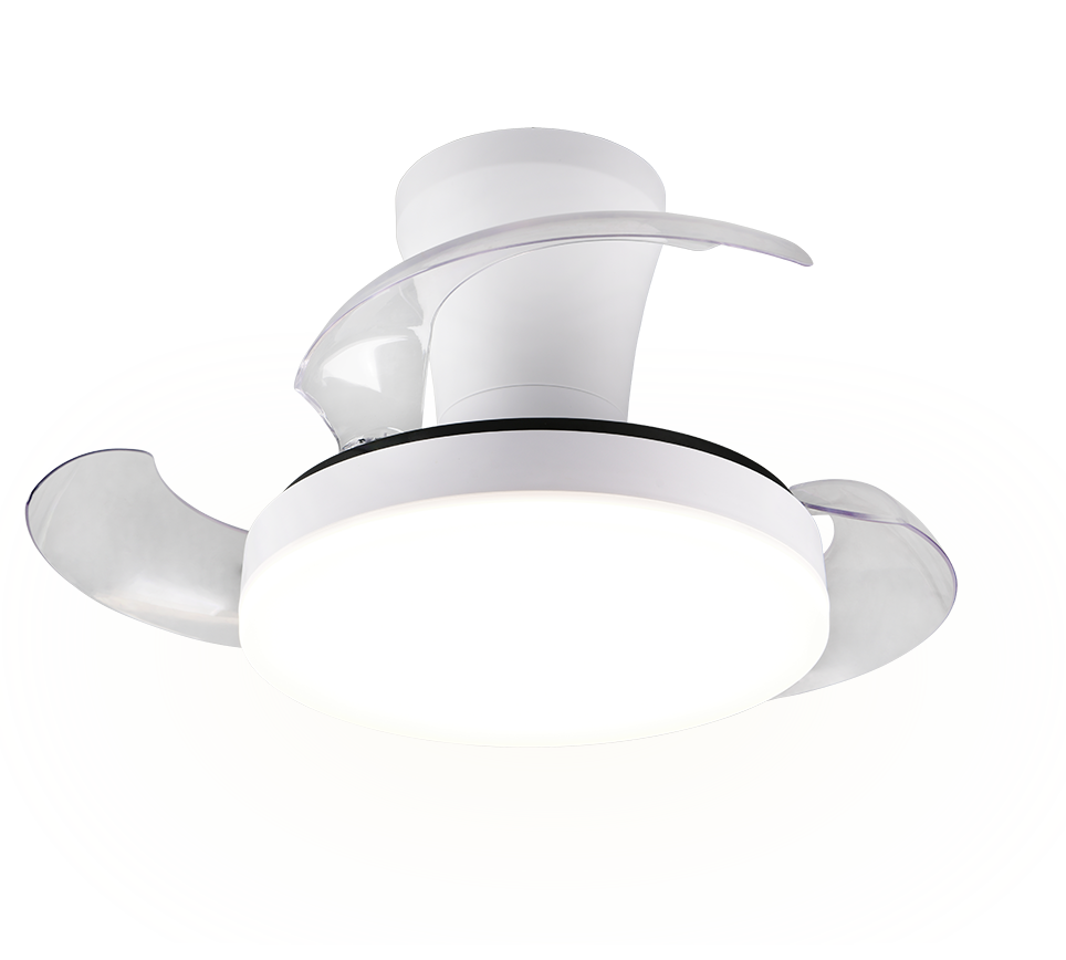 Lustra LED Tampere White cu Ventilator si Telecomanda Premium Germany