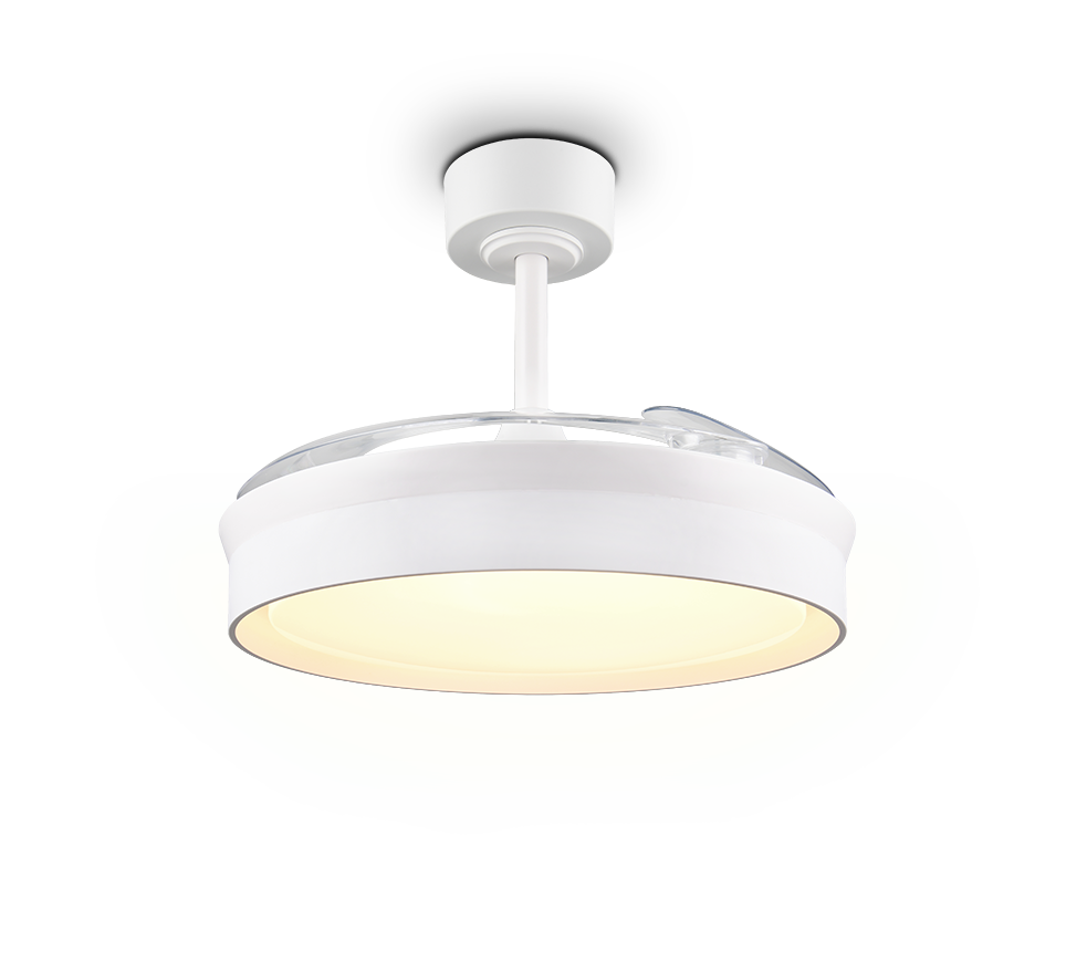 Lustra LED Kerava White cu Ventilator si Telecomanda Premium Germany