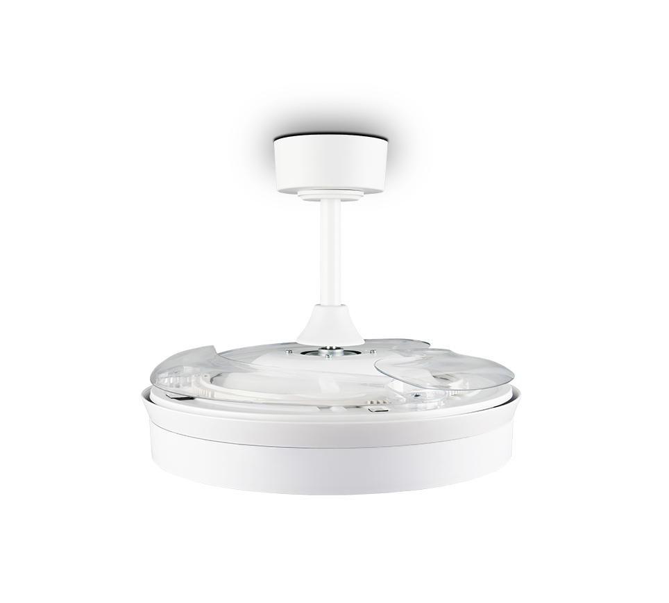 Lustra LED Kerava White cu Ventilator si Telecomanda Premium Germany