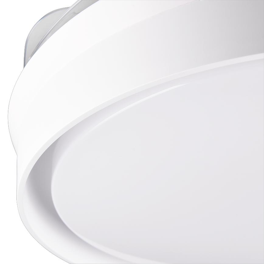 Lustra LED Kerava White cu Ventilator si Telecomanda Premium Germany