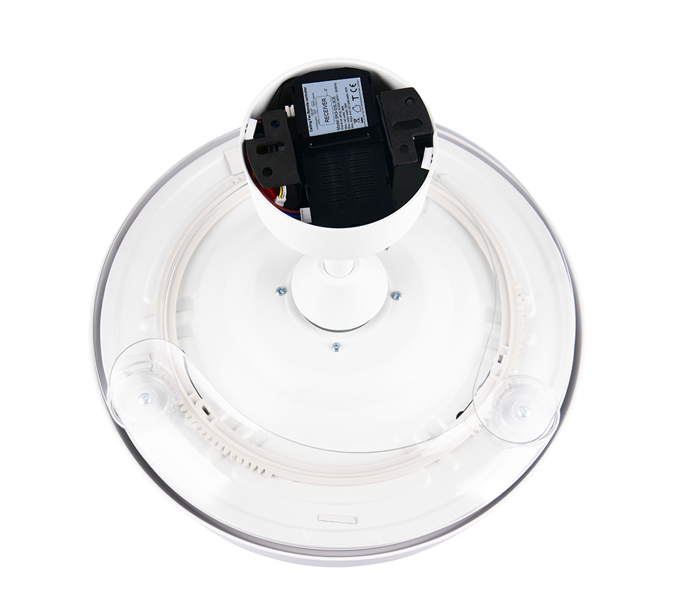 Lustra LED Kerava White cu Ventilator si Telecomanda Premium Germany