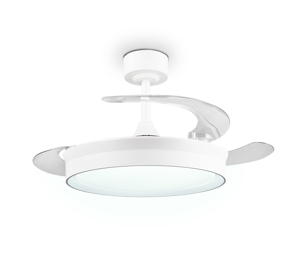 Lustra LED Kerava White cu Ventilator si Telecomanda Premium Germany