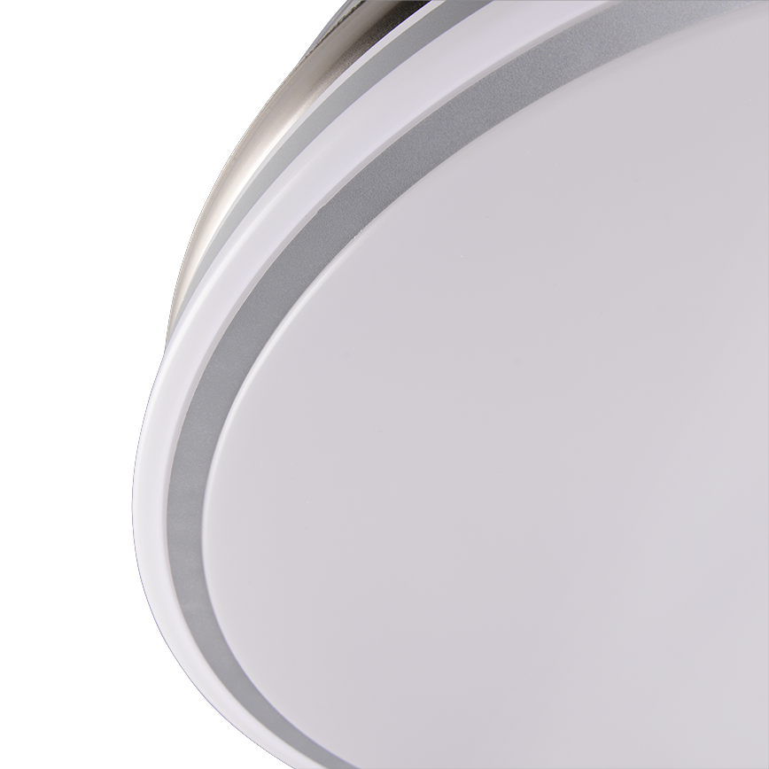 Lustra LED Volda Silver & White cu Ventilator si Telecomanda Premium Germany