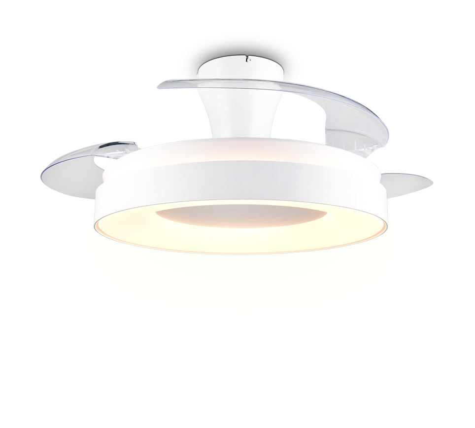 Lustra LED Vansbro White cu Ventilator si Telecomanda Premium Germany