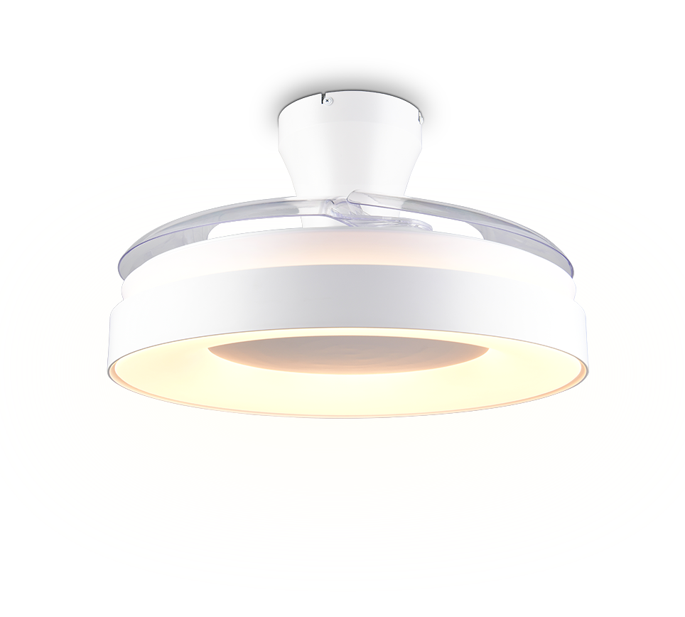 Lustra LED Vansbro White cu Ventilator si Telecomanda Premium Germany